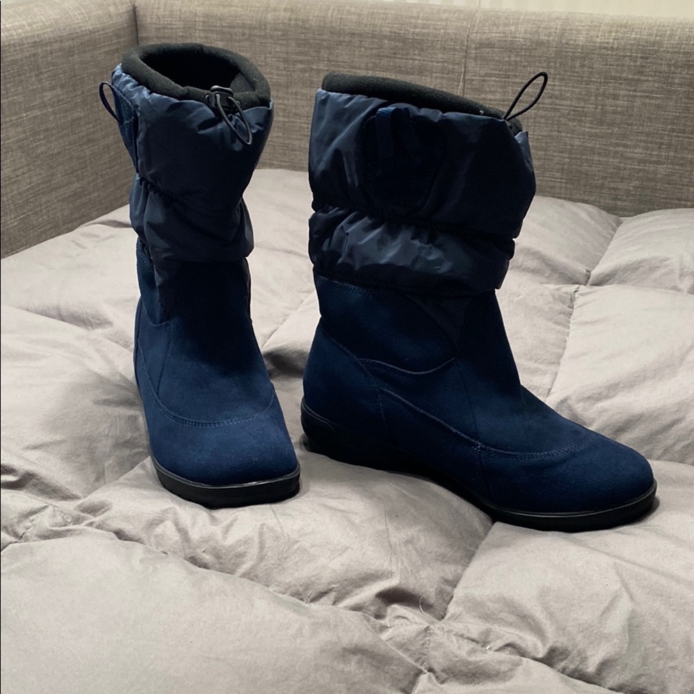 Lands' End Women's Dark Blue Winter Boots